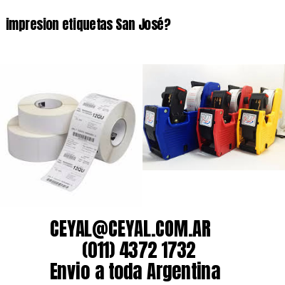 impresion etiquetas San José?