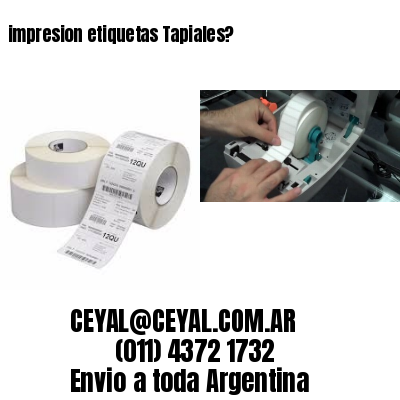 impresion etiquetas Tapiales?