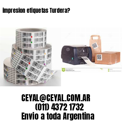 impresion etiquetas Turdera?