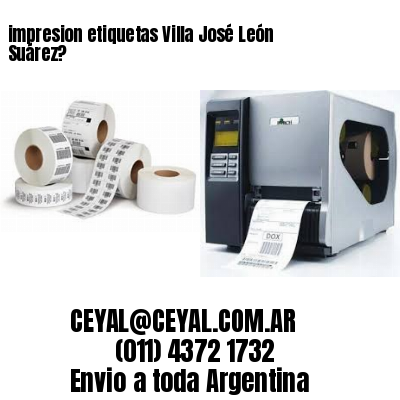impresion etiquetas Villa José León Suárez?