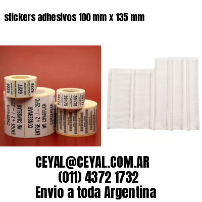 stickers adhesivos 100 mm x 135 mm