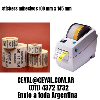 stickers adhesivos 100 mm x 145 mm