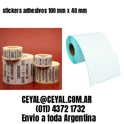 stickers adhesivos 100 mm x 40 mm