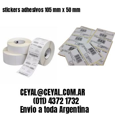 stickers adhesivos 105 mm x 50 mm