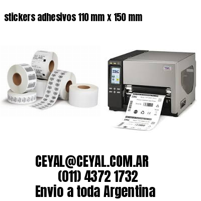 stickers adhesivos 110 mm x 150 mm