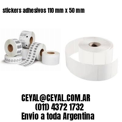 stickers adhesivos 110 mm x 50 mm