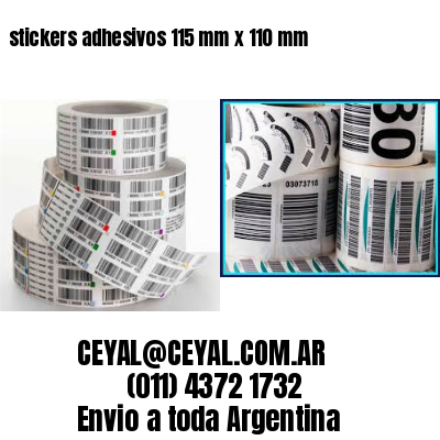 stickers adhesivos 115 mm x 110 mm