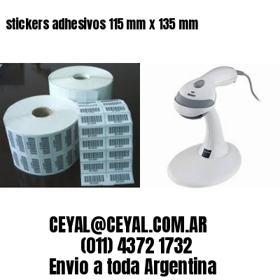 stickers adhesivos 115 mm x 135 mm