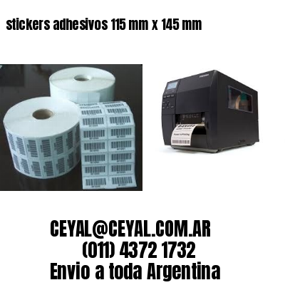stickers adhesivos 115 mm x 145 mm