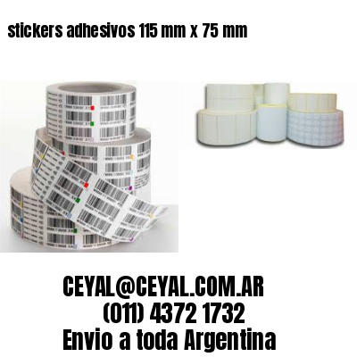 stickers adhesivos 115 mm x 75 mm