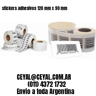 stickers adhesivos 120 mm x 90 mm
