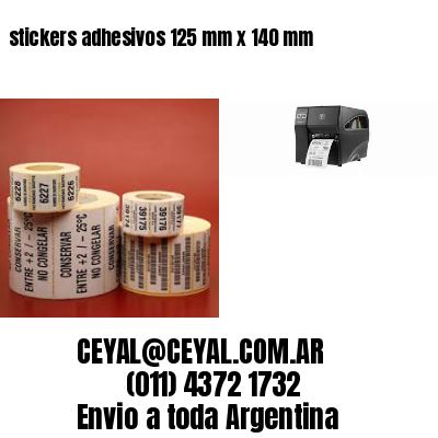 stickers adhesivos 125 mm x 140 mm