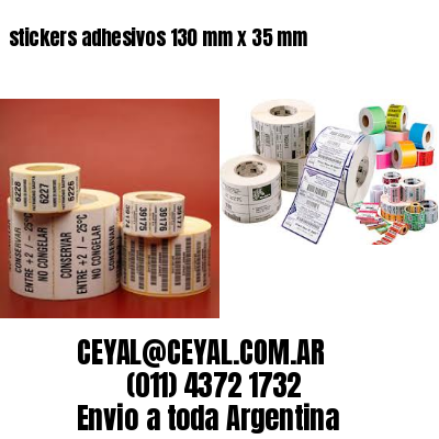 stickers adhesivos 130 mm x 35 mm