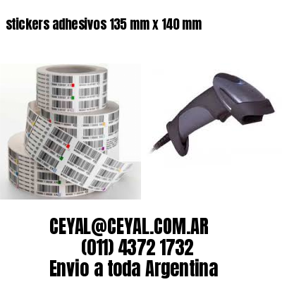 stickers adhesivos 135 mm x 140 mm