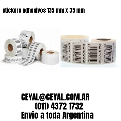 stickers adhesivos 135 mm x 35 mm