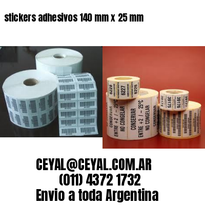 stickers adhesivos 140 mm x 25 mm