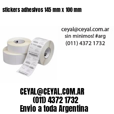 stickers adhesivos 145 mm x 100 mm