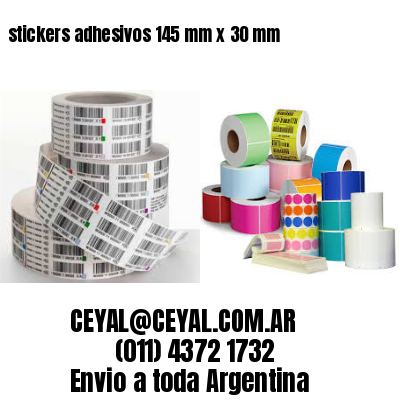 stickers adhesivos 145 mm x 30 mm