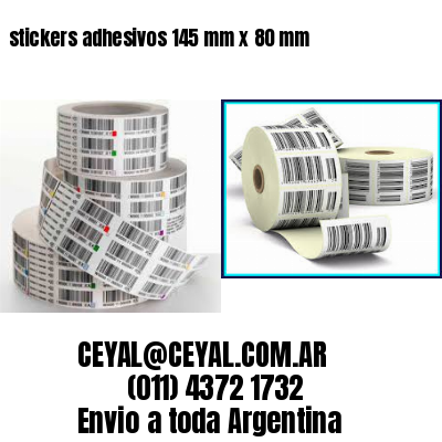stickers adhesivos 145 mm x 80 mm