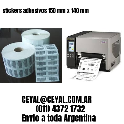 stickers adhesivos 150 mm x 140 mm