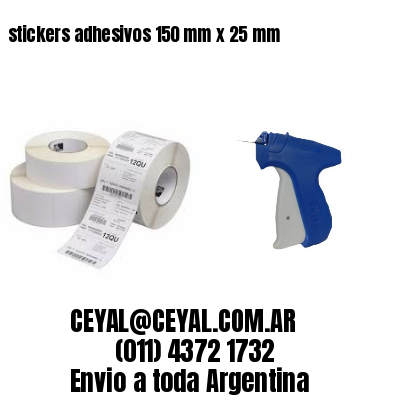 stickers adhesivos 150 mm x 25 mm