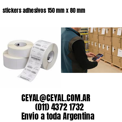 stickers adhesivos 150 mm x 80 mm