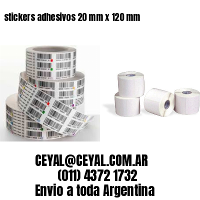 stickers adhesivos 20 mm x 120 mm