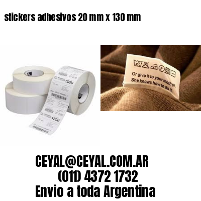 stickers adhesivos 20 mm x 130 mm