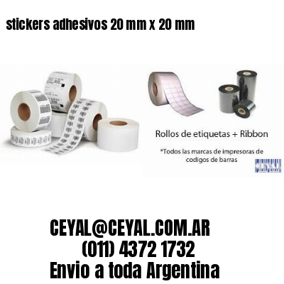 stickers adhesivos 20 mm x 20 mm