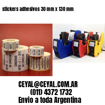 stickers adhesivos 30 mm x 130 mm