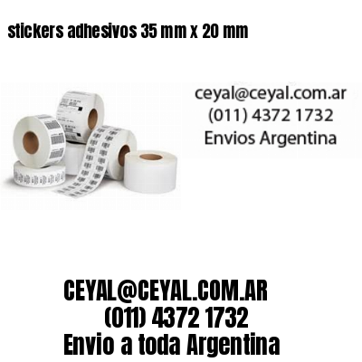 stickers adhesivos 35 mm x 20 mm