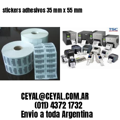 stickers adhesivos 35 mm x 55 mm