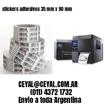 stickers adhesivos 35 mm x 90 mm