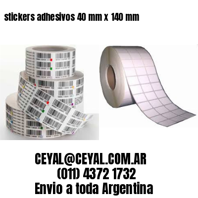 stickers adhesivos 40 mm x 140 mm