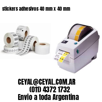 stickers adhesivos 40 mm x 40 mm