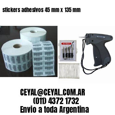 stickers adhesivos 45 mm x 135 mm
