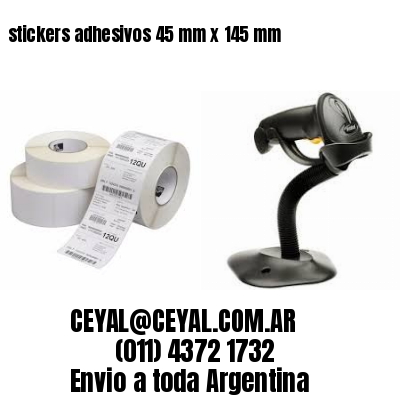 stickers adhesivos 45 mm x 145 mm