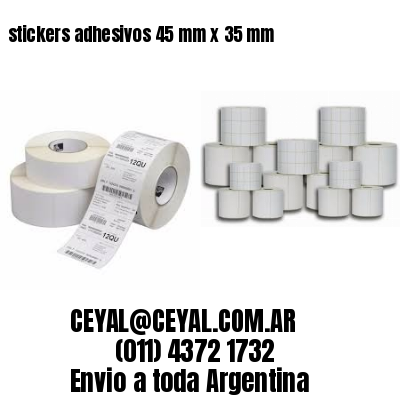stickers adhesivos 45 mm x 35 mm