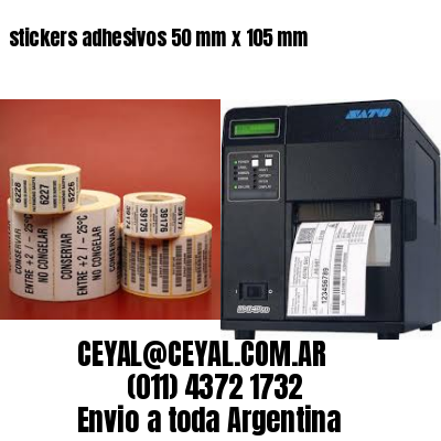 stickers adhesivos 50 mm x 105 mm