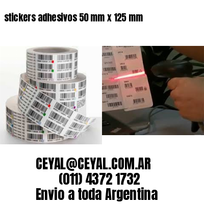 stickers adhesivos 50 mm x 125 mm