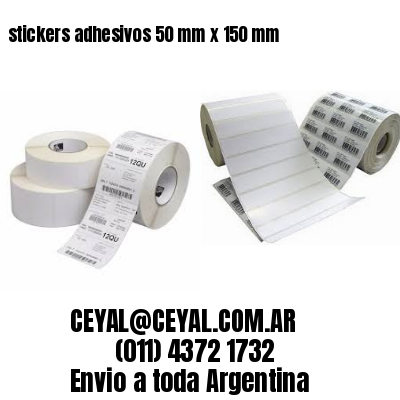 stickers adhesivos 50 mm x 150 mm