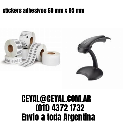 stickers adhesivos 60 mm x 95 mm