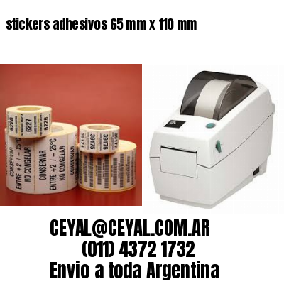 stickers adhesivos 65 mm x 110 mm