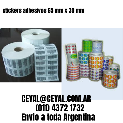 stickers adhesivos 65 mm x 30 mm