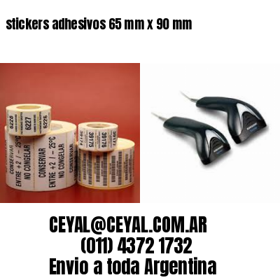 stickers adhesivos 65 mm x 90 mm