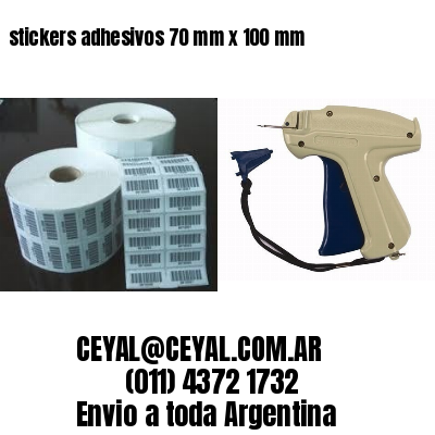 stickers adhesivos 70 mm x 100 mm