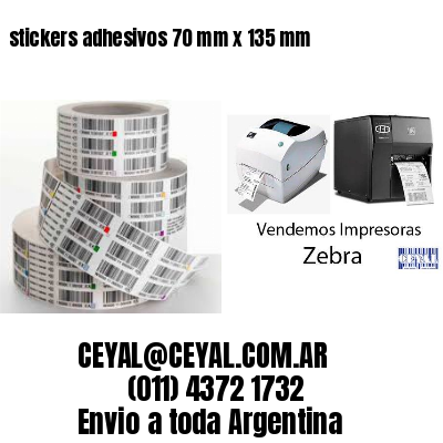 stickers adhesivos 70 mm x 135 mm