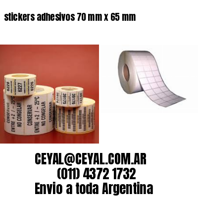 stickers adhesivos 70 mm x 65 mm