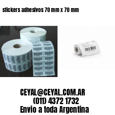 stickers adhesivos 70 mm x 70 mm