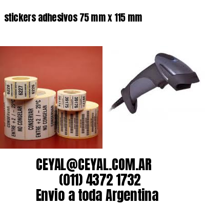 stickers adhesivos 75 mm x 115 mm